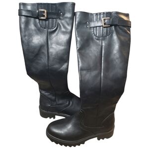 (NWOB) JF Just Fab Morgane Tall Moto Boot Sz 8